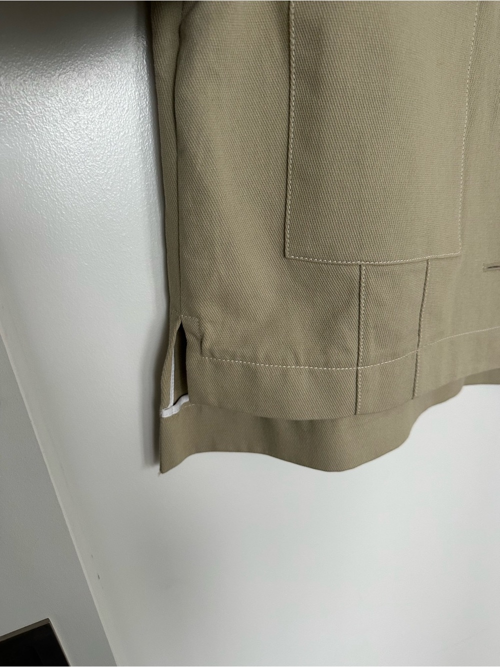 Beige Utility Jacket - Picture 3 of 4